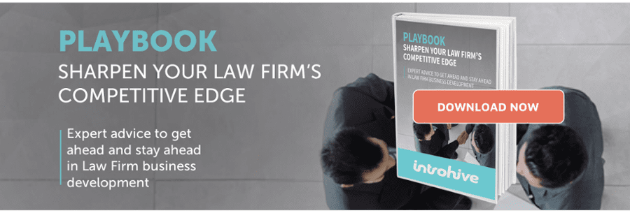 Introhive Law Firm playbook for business development