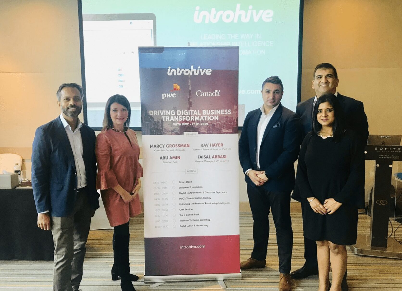 Dubai Seminar, PwC, Canadian Ambassador, and Introhive