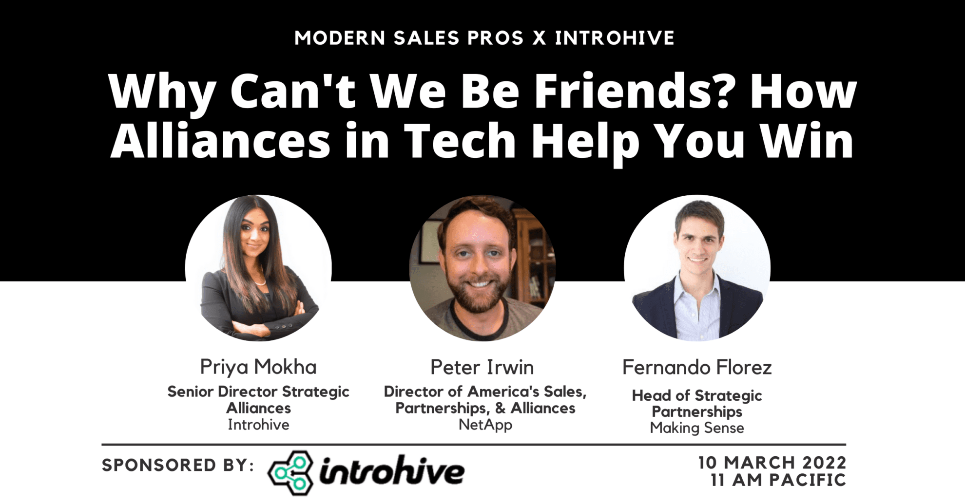 introhive netapp modern sales pros event march 10