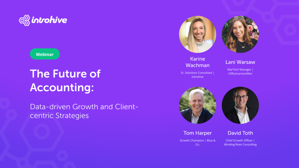 Introhive | 22 The Future of Accounting Data driven Growth and Client centric Strategies | Resources center | Your one-stop shop | Introhive