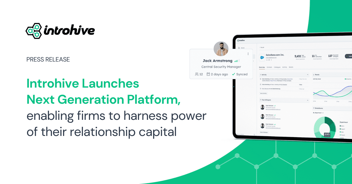 Introhive Launches Next Generation Client Intelligence Platform