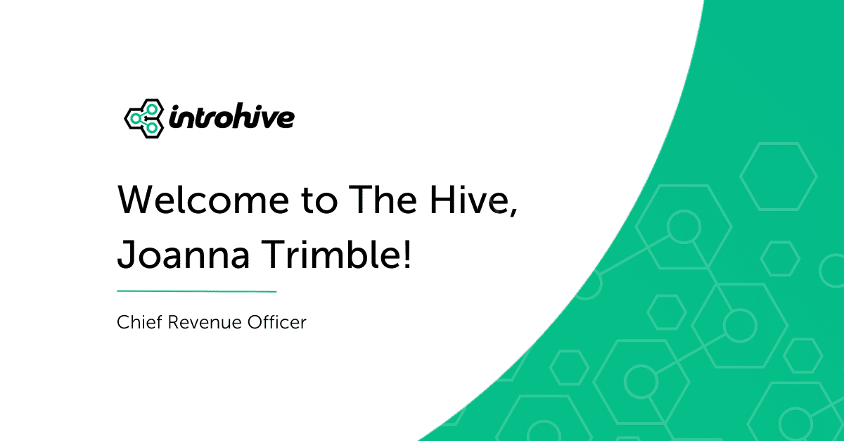 Introhive announces the appointment of Joanna Trimble to the newly created Chief Revenue Officer (CRO) executive role.