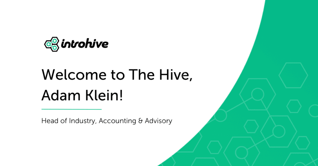 Introhive strengthens focus on accounting and advisory firms with key hire, Adam Klein and BDO Alliance membership