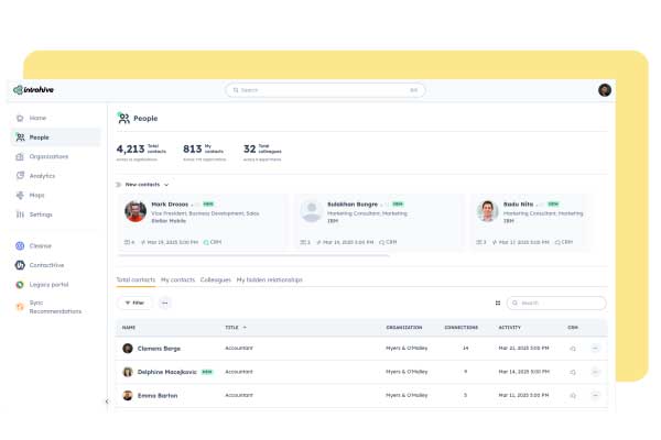 Introhive | Data Automation Realize a single view of your firms contacts | Data Automation