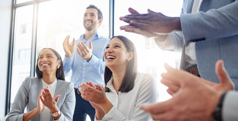 Alumni and legal professionals networking at a thought leadership event, showing how connections drive business development for law firms.