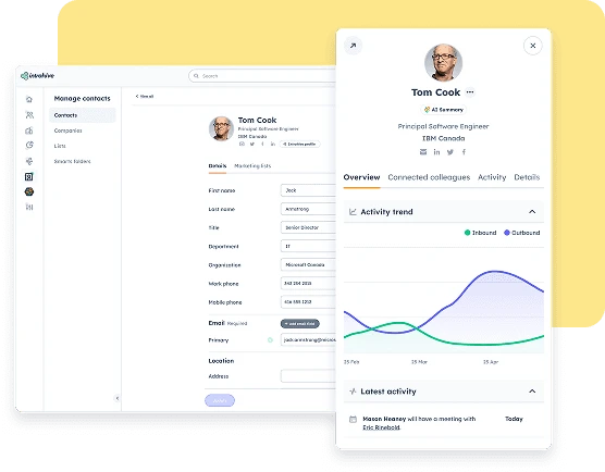 Introhive | contact management integrated relationship insights | Contact Management
