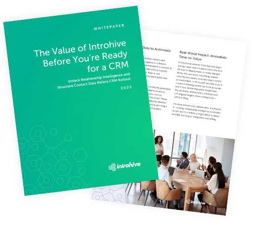 Thank You - The Value of Introhive Before You’re Ready for a CRM ...