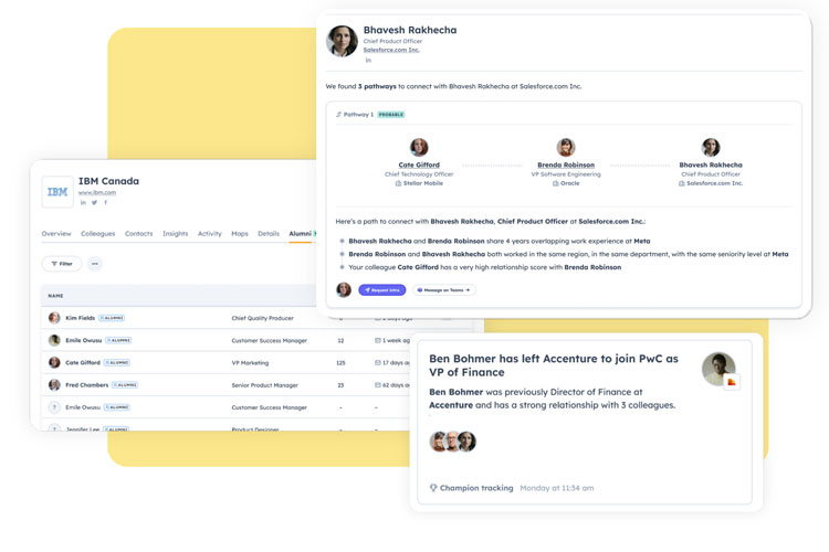 Introhive | Relationship Intel page | Relationship Intelligence