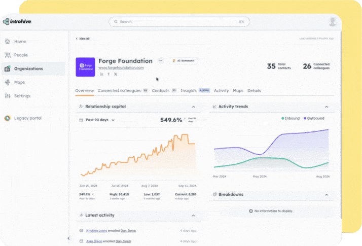 Introhive | Relationship Intelligence Unlock deep relationship insights that drive revenue ezgif.com optimized | Relationship Intelligence