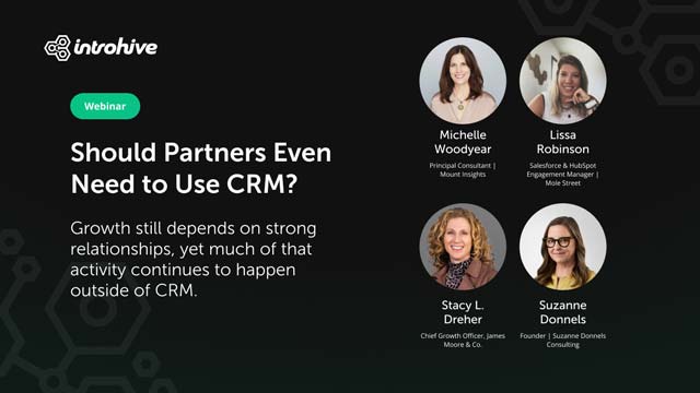 Introhive | ShouldPartnersEvenNeedToUseCRM | Resources center | Your one-stop shop | Introhive